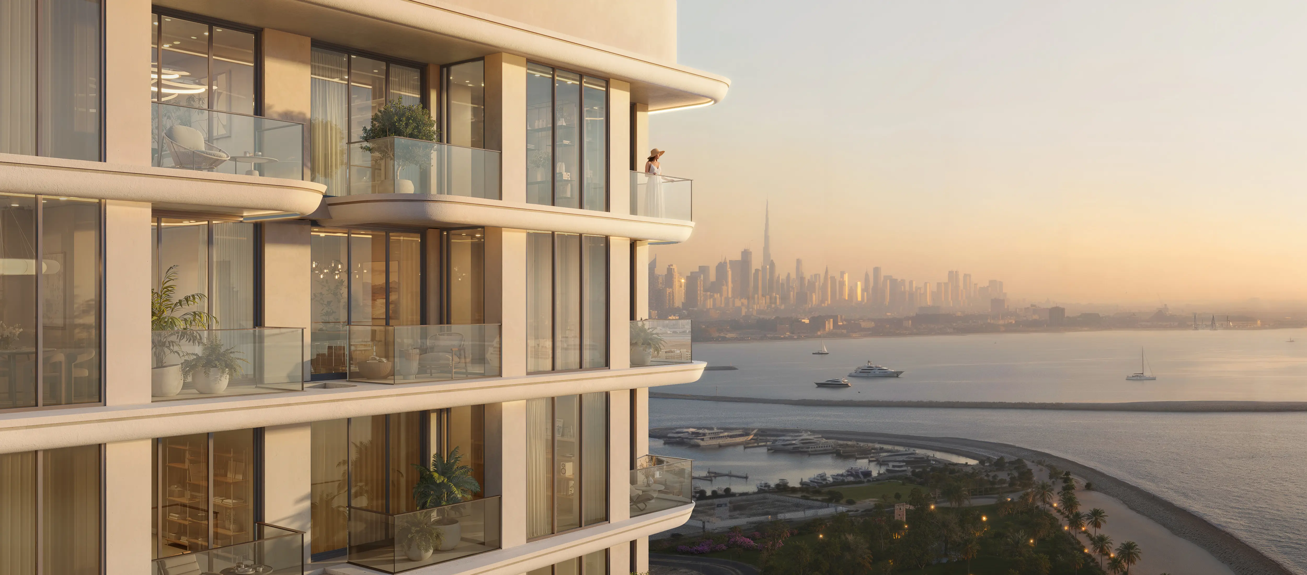 Trosoban stan na Dubaijskim ostrvima • 102,9 m² • Fluid One • (Tip 1BR_A)