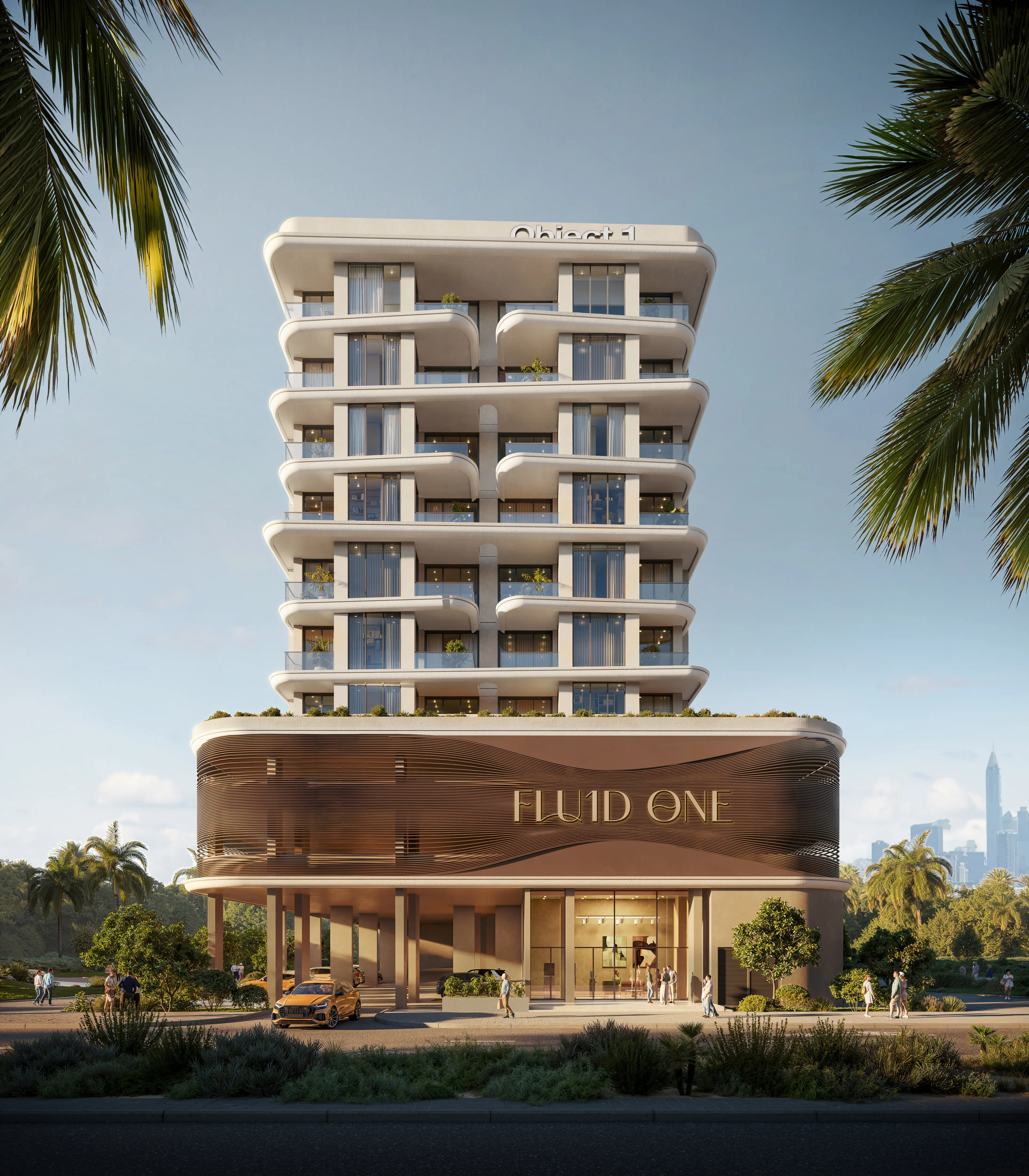 Ugaoni trosoban stan sa otvorenim pogledom na more • 223,6 m² • Fluid One • Tip 2BR_D